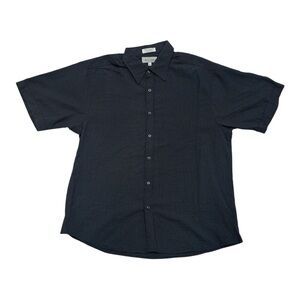 Eighty Eight Men's Dark  Patterned Button Down Shirt - Size XL